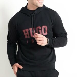 HUGO Boss Men's Cotton Hoodie Size XL Black
